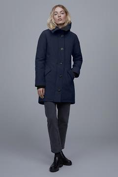 Chamarras Canada Goose Mujer Outlet - Rossclair Abrigos Azul Oscuro Marino CB0596237